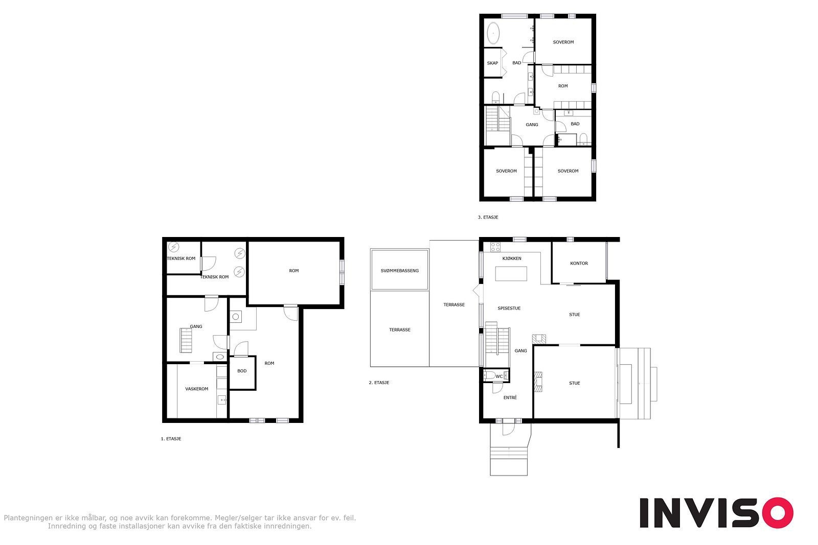 Plantegning første etasje